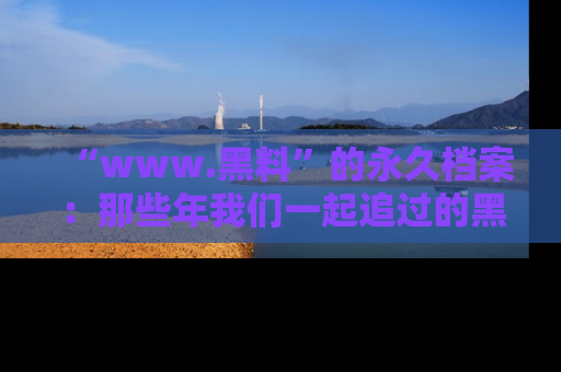 “www.黑料”的永久档案：那些年我们一起追过的黑料真相