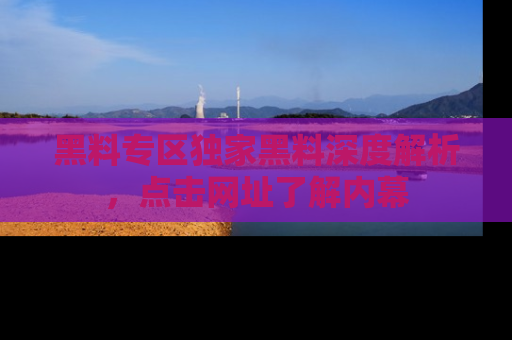 黑料专区独家黑料深度解析，点击网址了解内幕