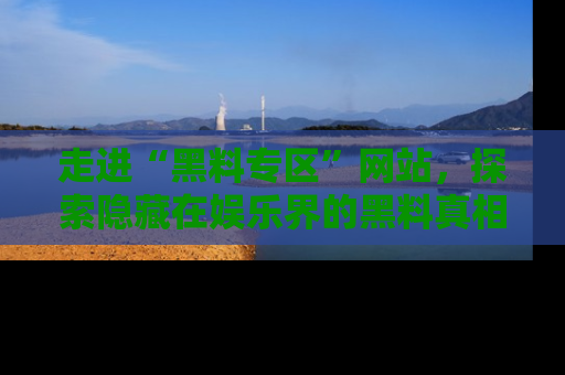 走进“黑料专区”网站，探索隐藏在娱乐界的黑料真相